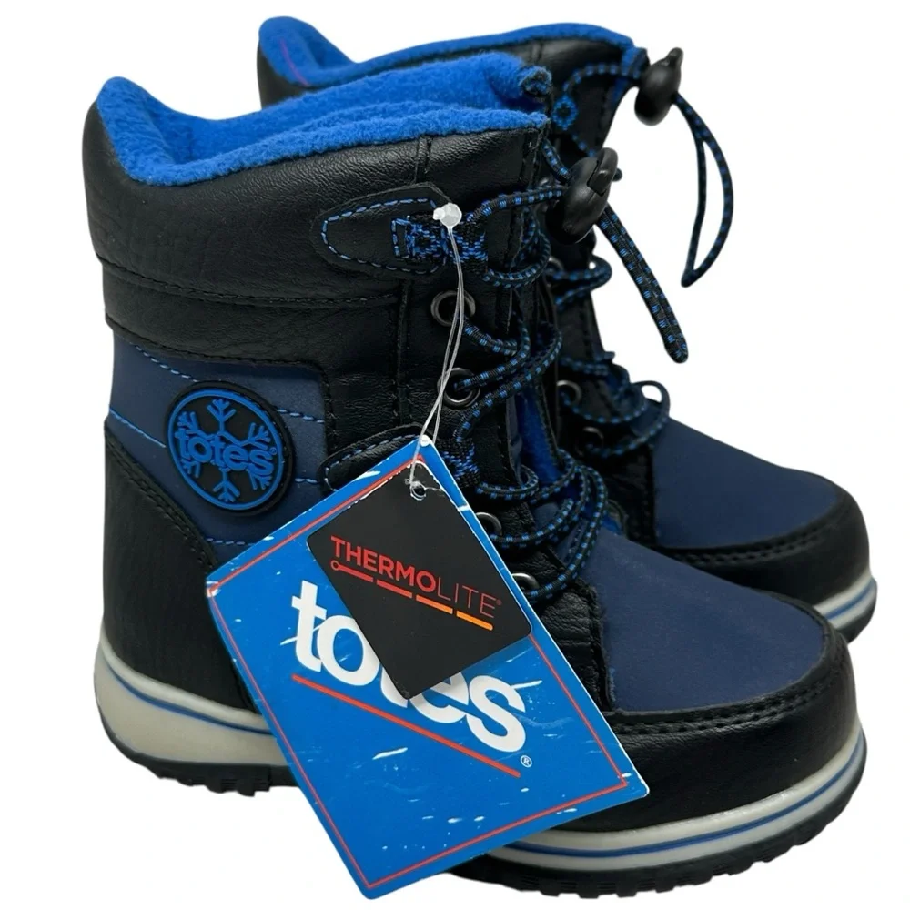 Totes Little Boys 9 Beaver Waterproof Insulated Winter Boots